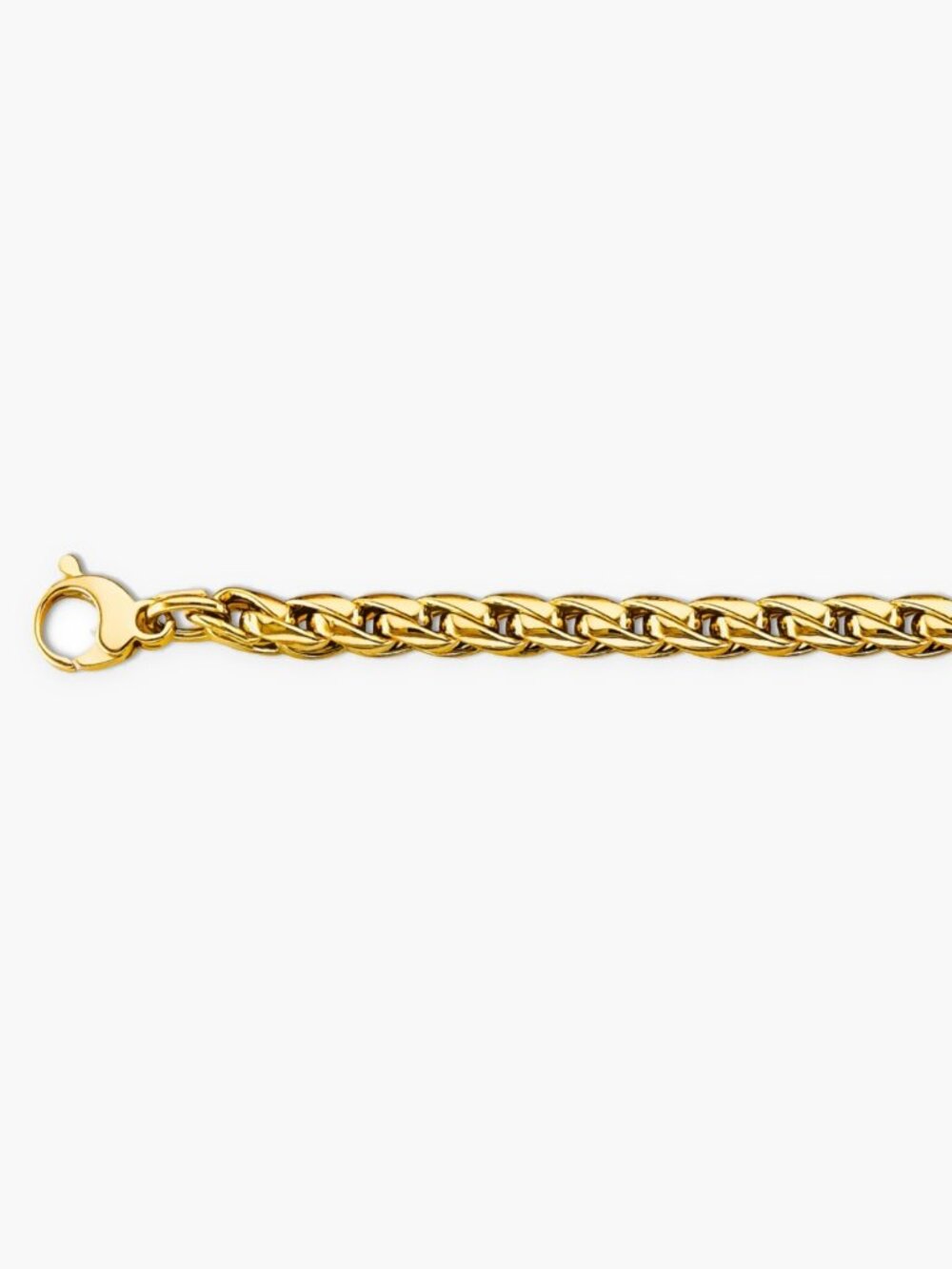 14K Yellow Gold 5.0mm Franco Chain Bracelet | Men’s Bracelet By Tehrani Jewelry